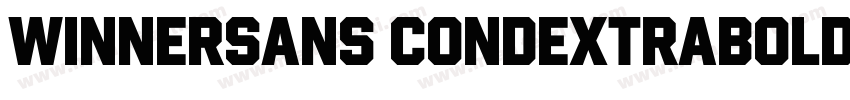 WinnerSans CondExtraBold字体转换